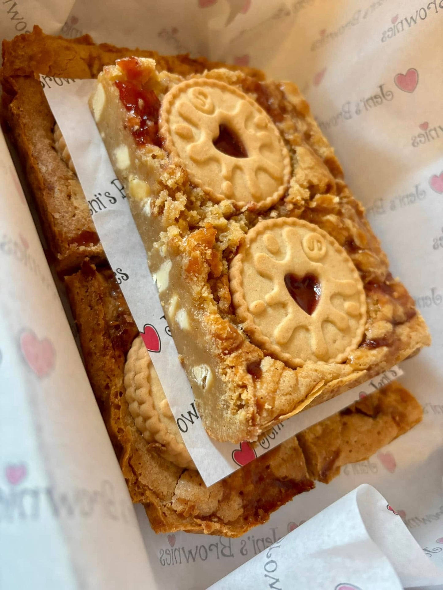 Jammie Dodger Blondies