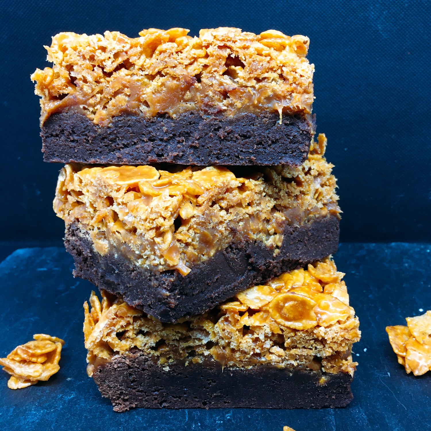 Caramel Cornflake Brownie