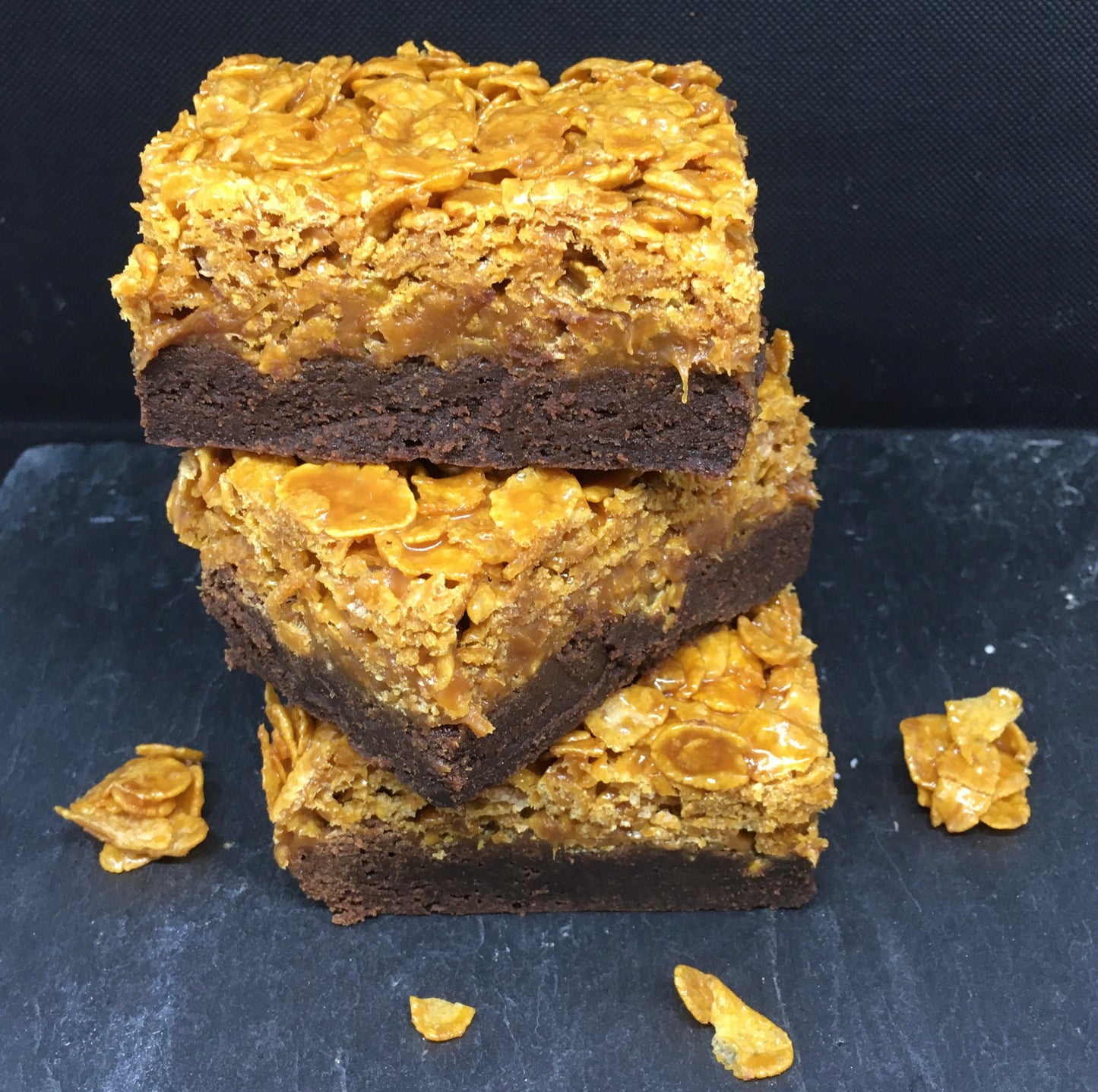 Caramel Cornflake Brownie