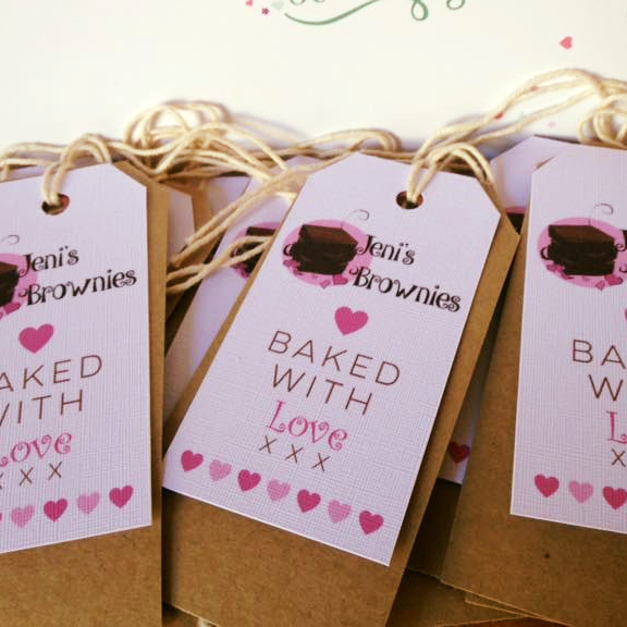 Baked with love labels
