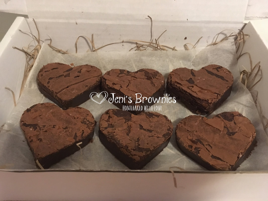 Heart brownies 