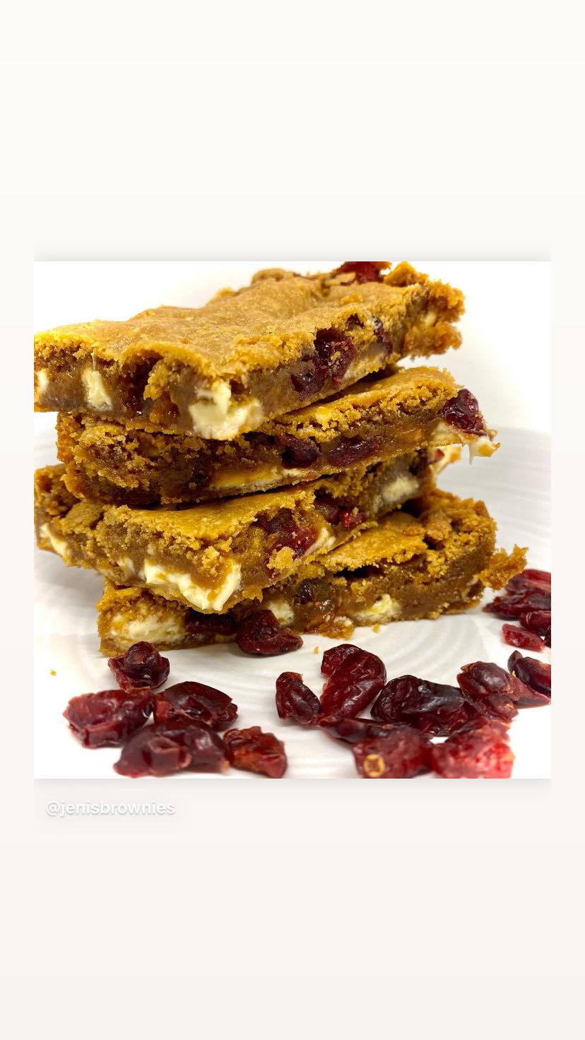 Cranberry Blondies