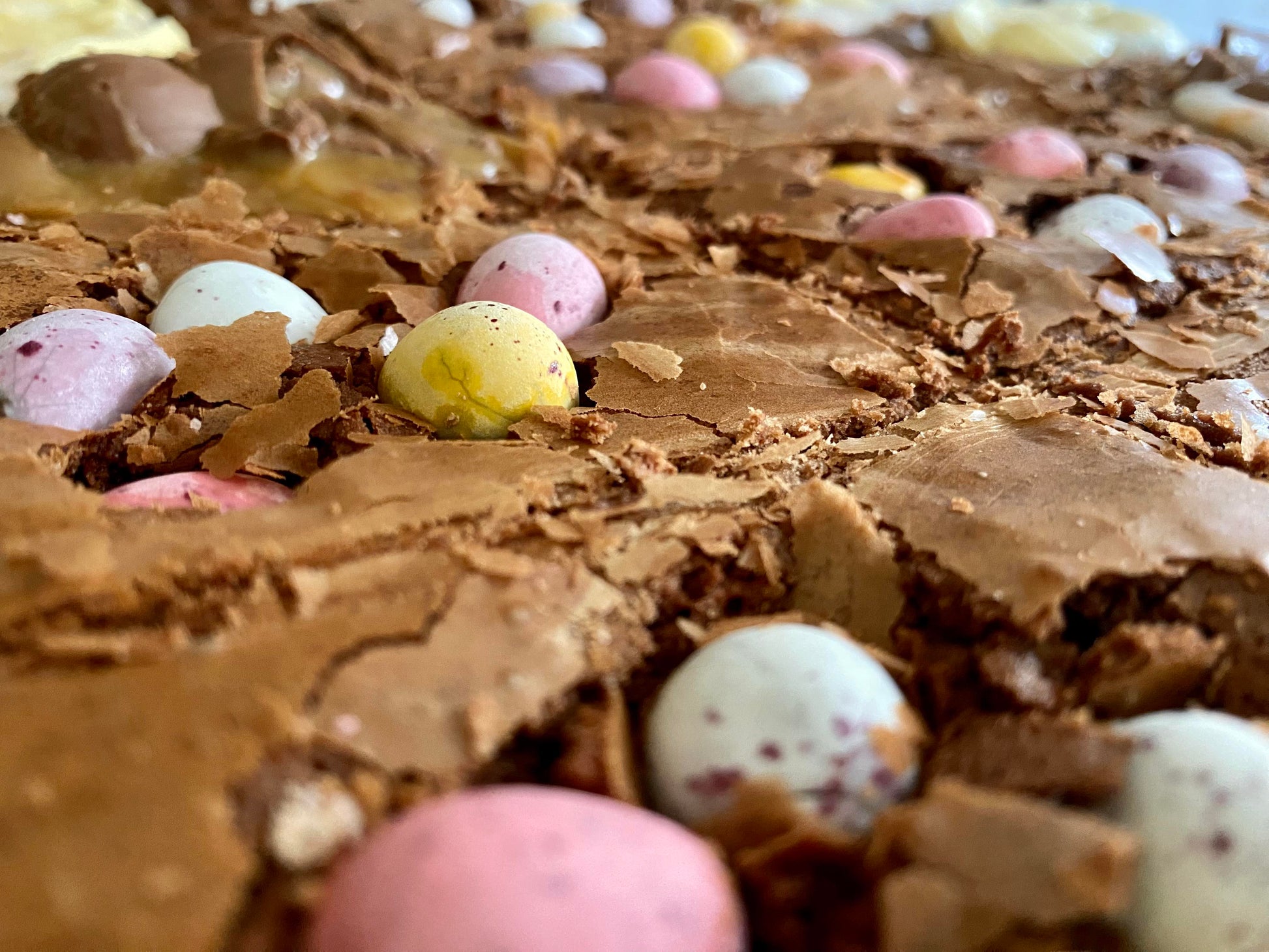 mini egg brownies