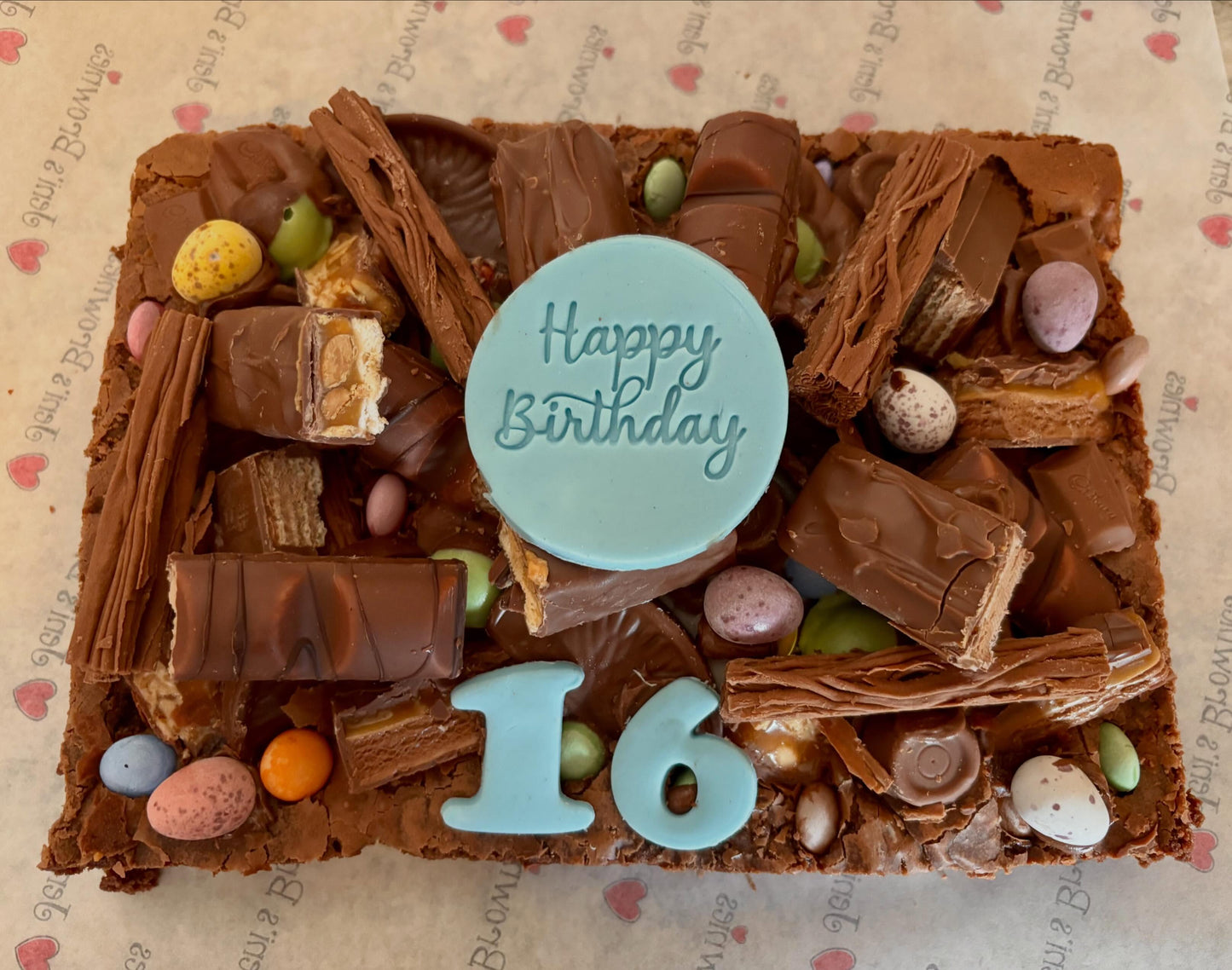 Fully loaded brownie slab
