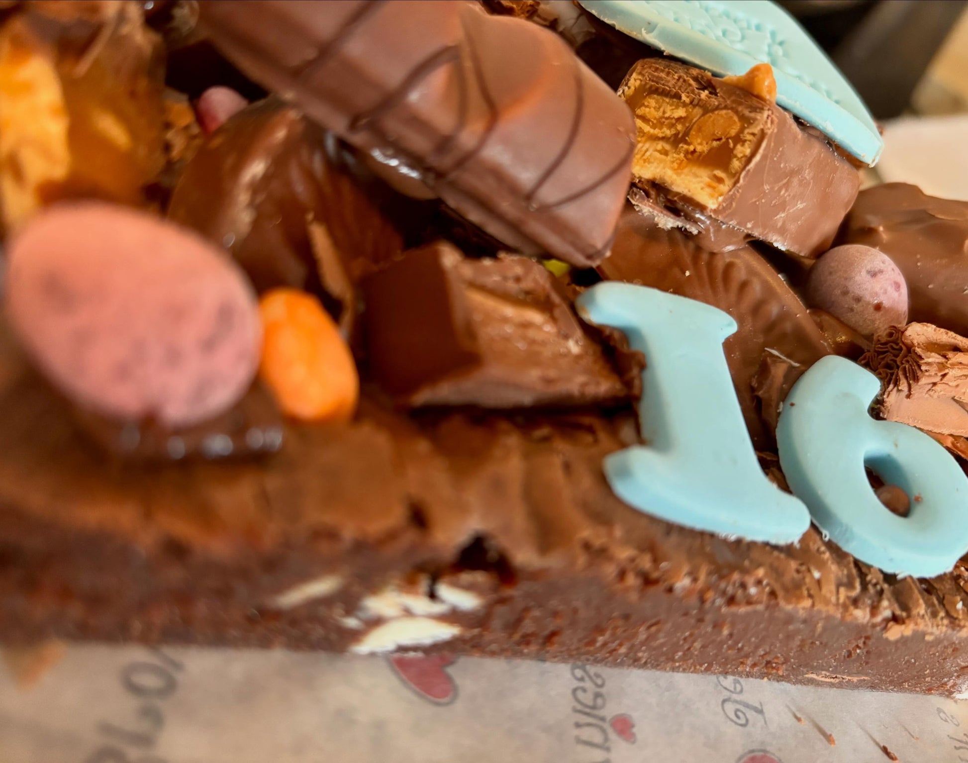 Fully loaded brownie slab