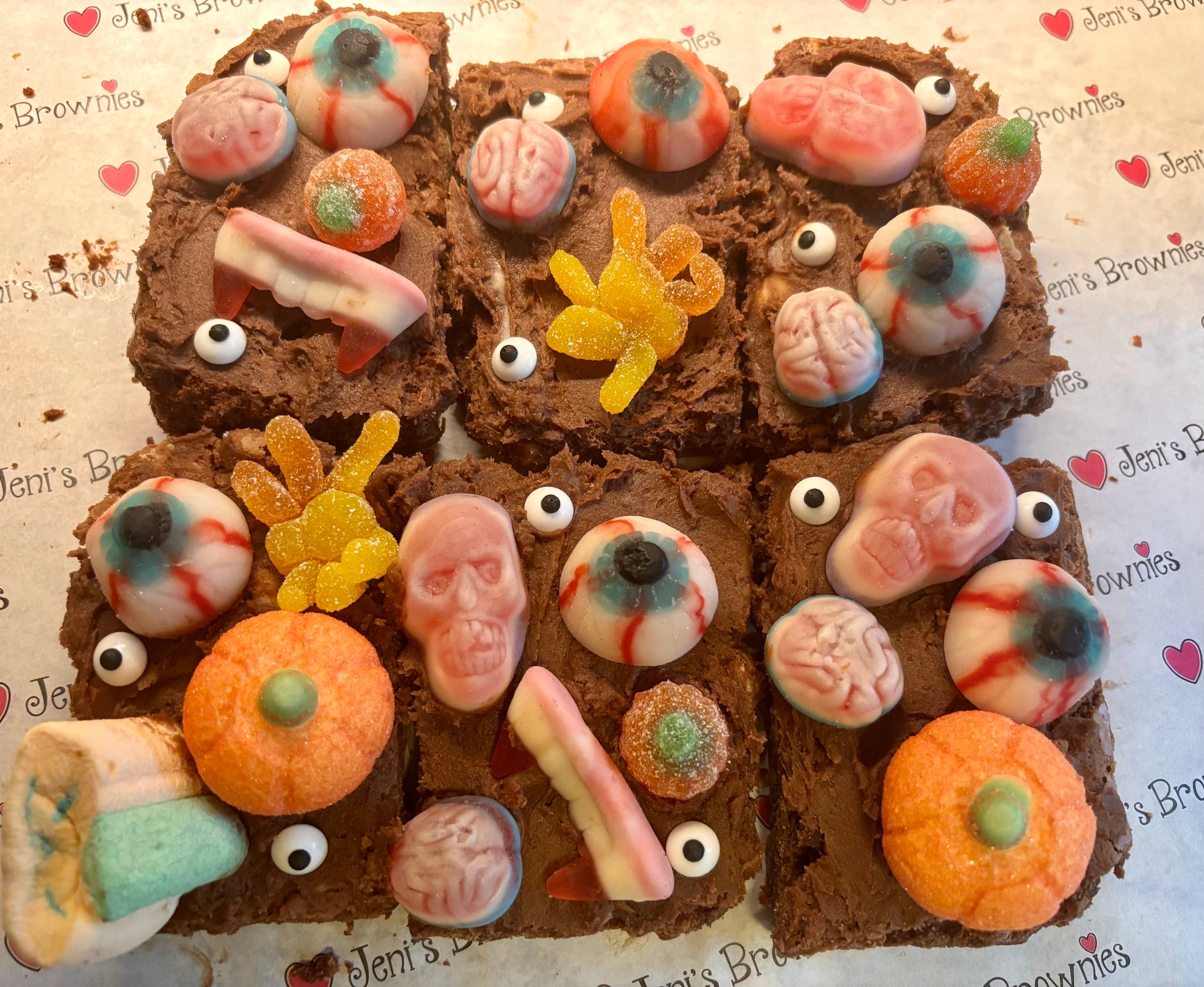 Halloween brownies