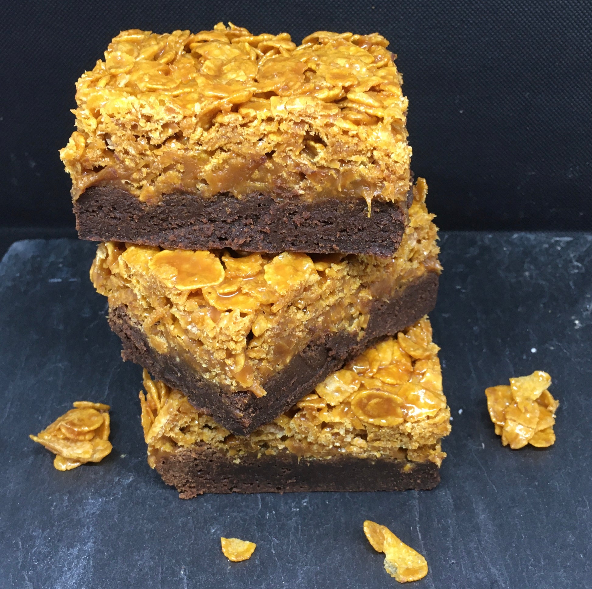 Caramel Cornflake Brownie